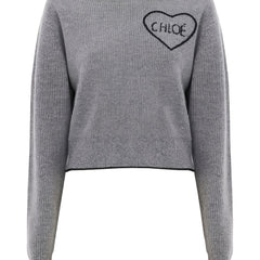 Chloé Cashmere Crewneck Sweater Grey
