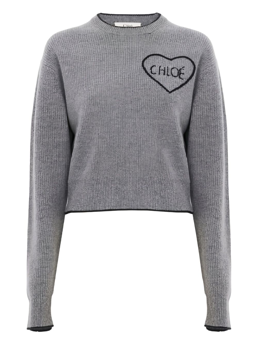 Chloé Cashmere Crewneck Sweater Grey