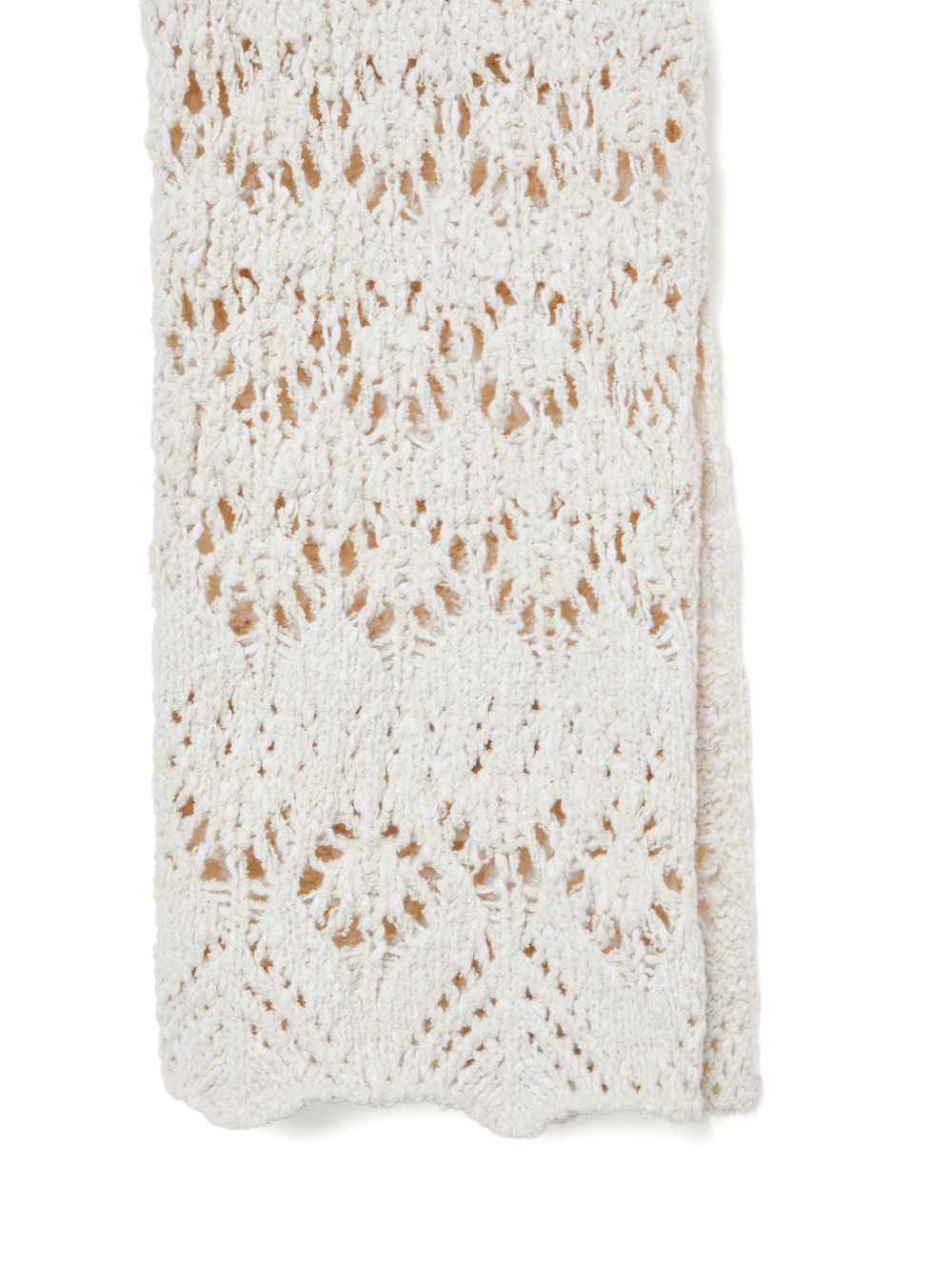 Alanui Lagoon Romance Cotton Trousers Cream