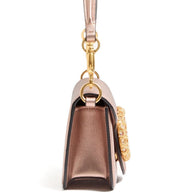 Valentino Garavani Locò Small Leather Shoulder Bag Pink