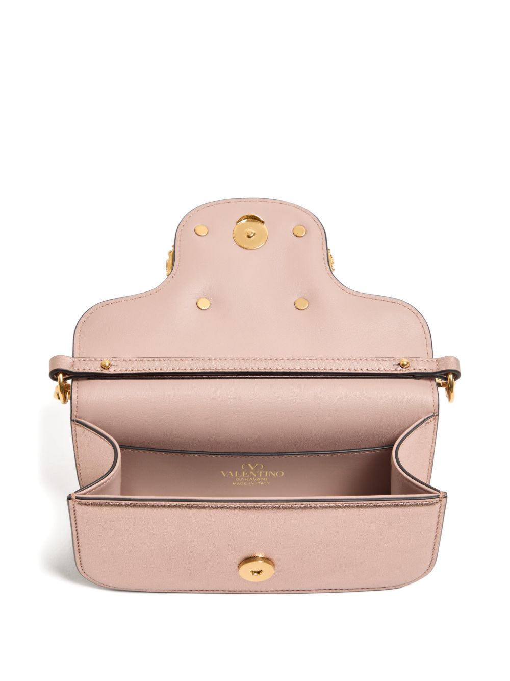 Valentino Garavani Locò Small Leather Shoulder Bag Pink