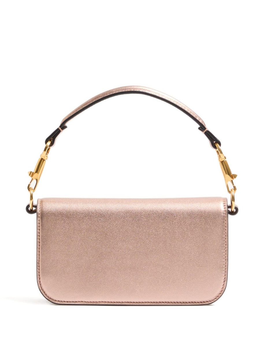 Valentino Garavani Locò Small Leather Shoulder Bag Pink
