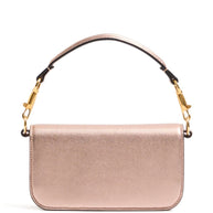 Valentino Garavani Locò Small Leather Shoulder Bag Pink