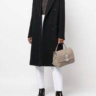 Zanellato Postina Daily Small Leather Handbag Grey