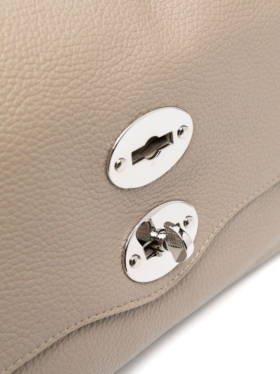 Zanellato Postina Daily Small Leather Handbag Grey