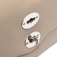 Zanellato Postina Daily Small Leather Handbag Grey