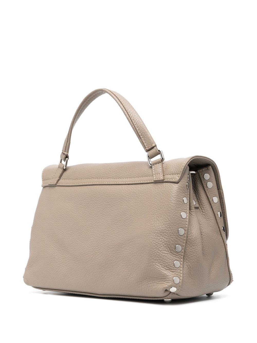Zanellato Postina Daily Small Leather Handbag Grey
