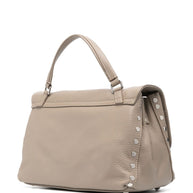 Zanellato Postina Daily Small Leather Handbag Grey