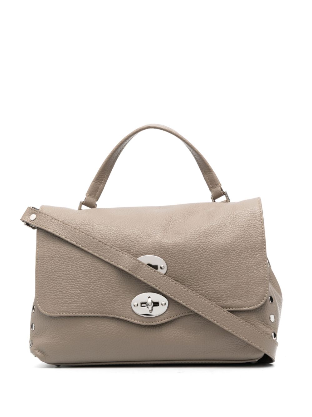 Zanellato Postina Daily Small Leather Handbag Grey