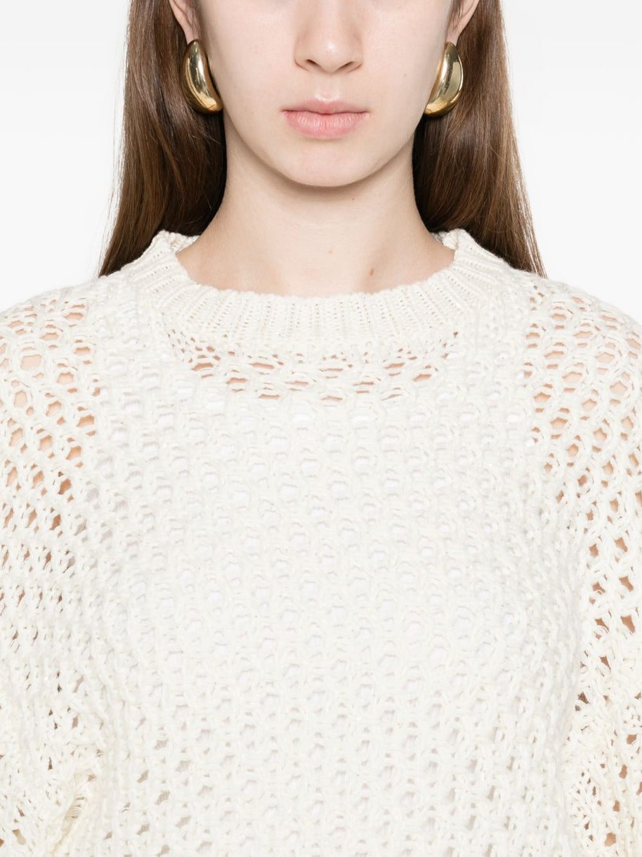 Fabiana Filippi Wool Blend Sweater Beige