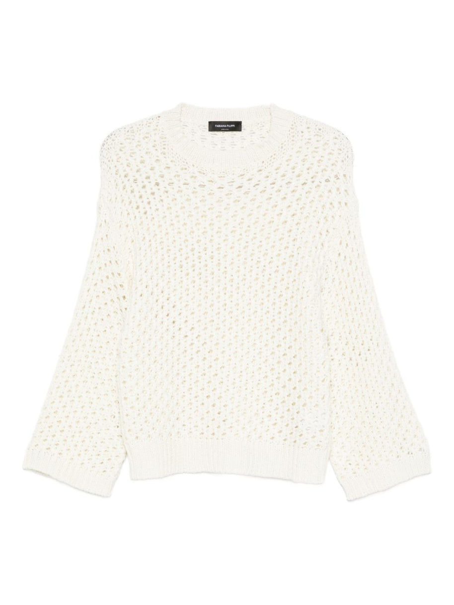 Fabiana Filippi Wool Blend Sweater Beige