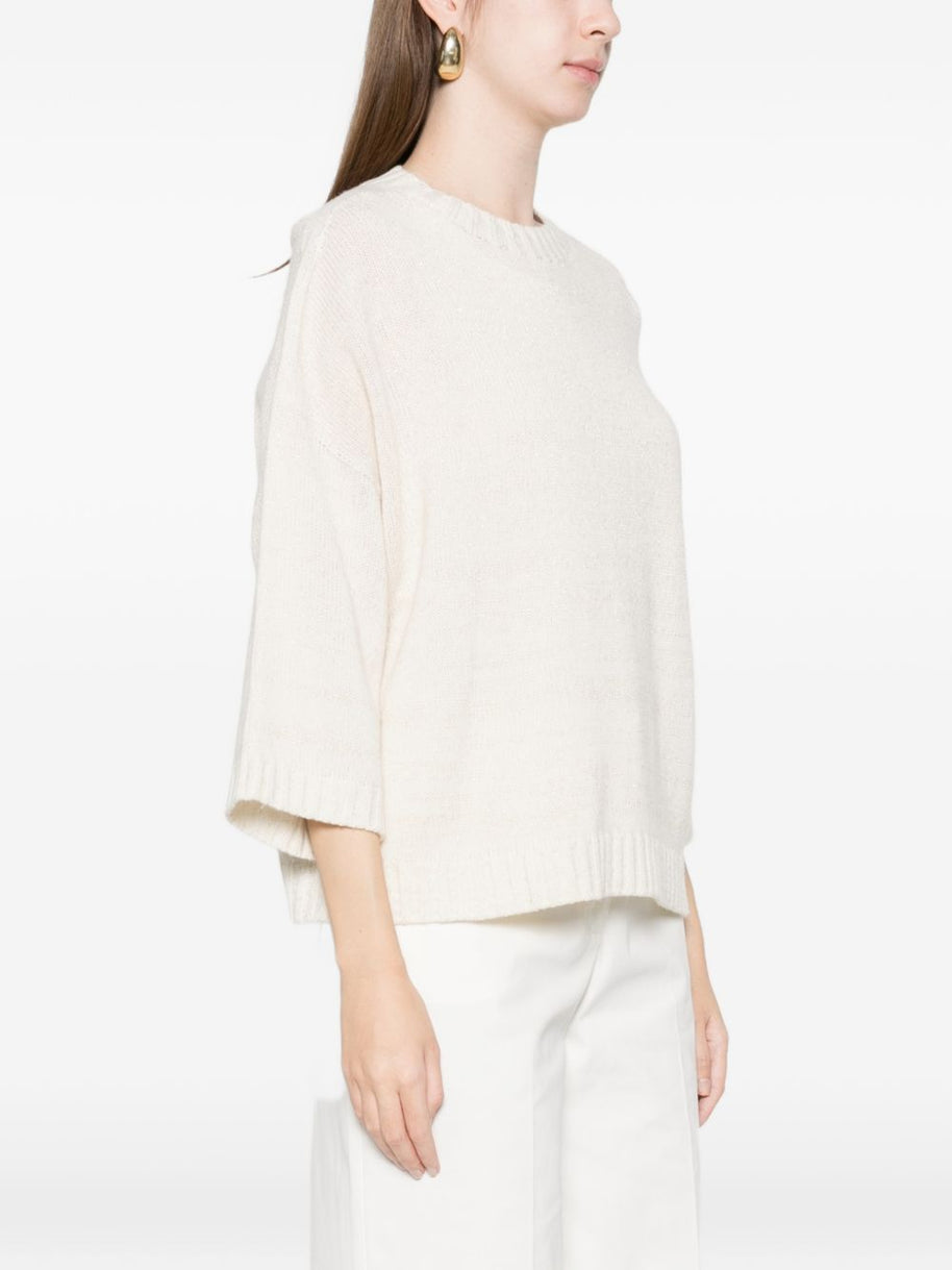 Fabiana Filippi Wool Blend Sweater Beige