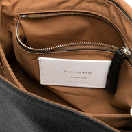 Zanellato Postina Daily Small Leather Handbag Black