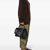 Zanellato Postina Daily Small Leather Handbag Black