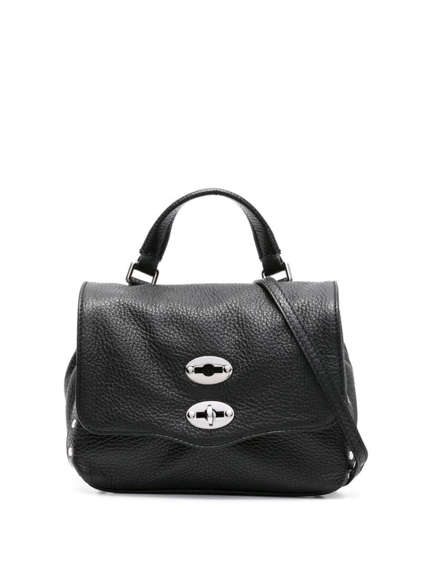 Zanellato Postina Daily Baby Leather Handbag Black