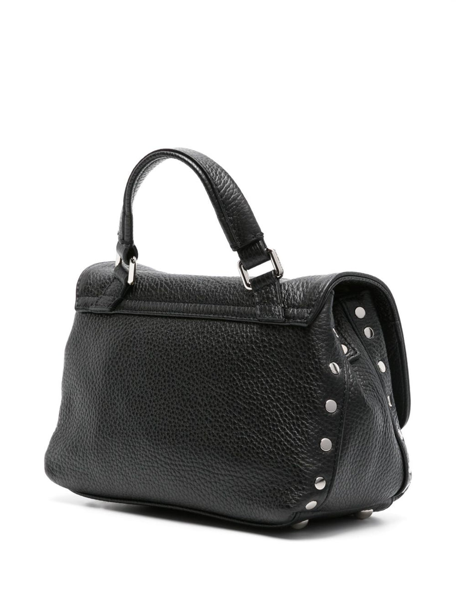 Zanellato Postina Daily Baby Leather Handbag Black