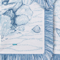 Alanui Deep In The Ocean Wool Cardigan Clear Blue