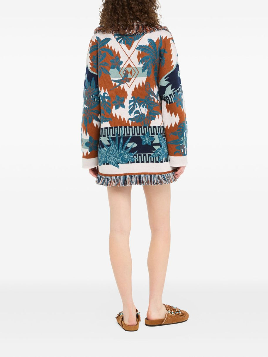 Alanui Island Soul Wool Cardigan MultiColour