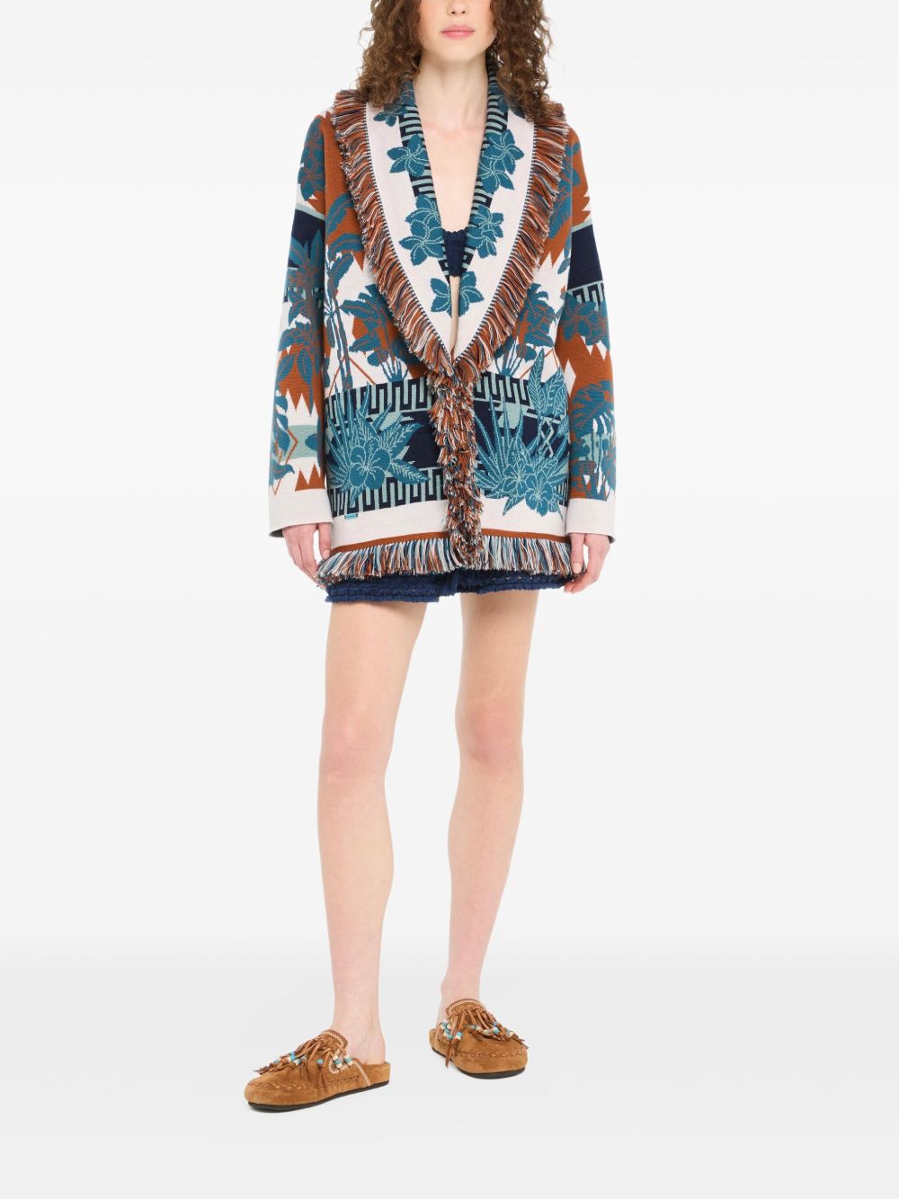 Alanui Island Soul Wool Cardigan MultiColour