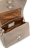 Zanellato Postina Daily Baby Leather Handbag Grey