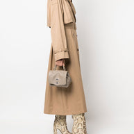 Zanellato Postina Daily Baby Leather Handbag Grey