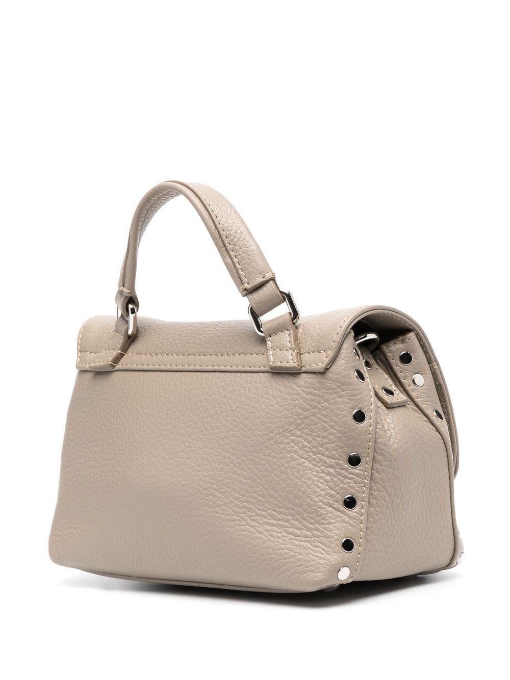 Zanellato Postina Daily Baby Leather Handbag Grey