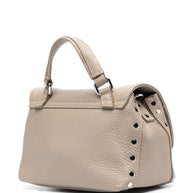 Zanellato Postina Daily Baby Leather Handbag Grey