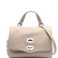 Zanellato Postina Daily Baby Leather Handbag Grey