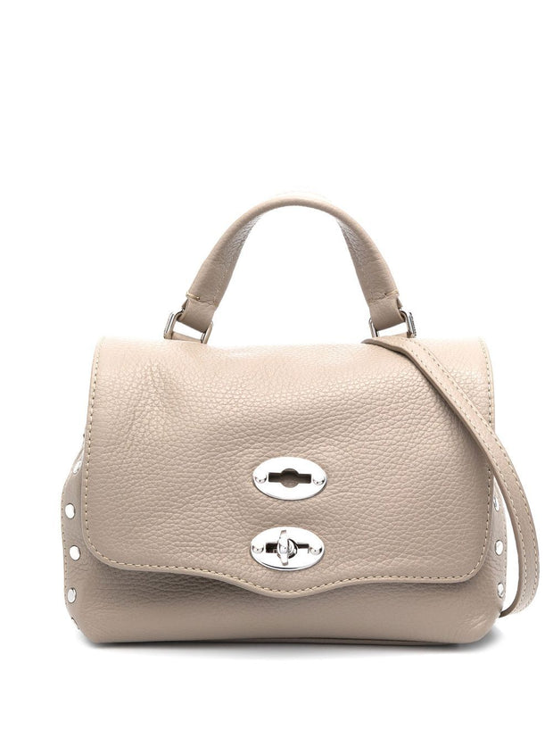 Zanellato Postina Daily Baby Leather Handbag Grey