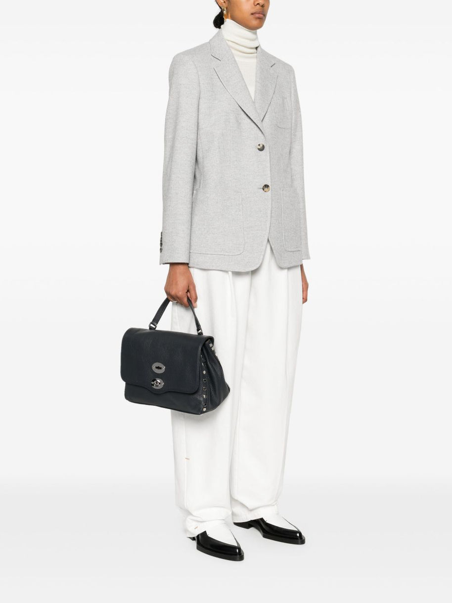 Zanellato Postina Daily Small Leather Handbag Blue