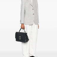 Zanellato Postina Daily Small Leather Handbag Blue