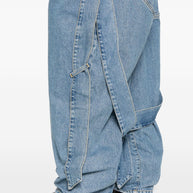 The Attico Denim Cotton Jeans Clear Blue