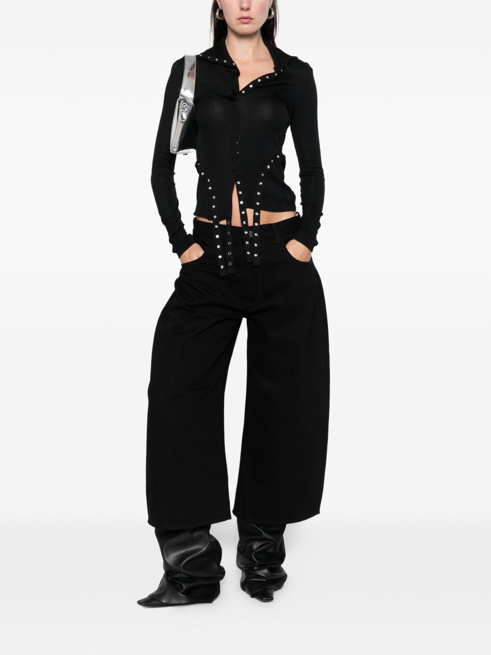 The Attico Denim Cotton Jeans Black