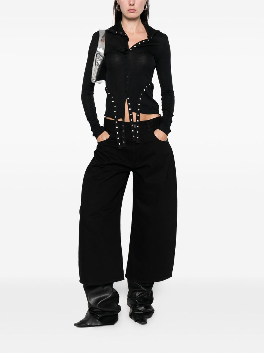 The Attico Denim Cotton Jeans Black