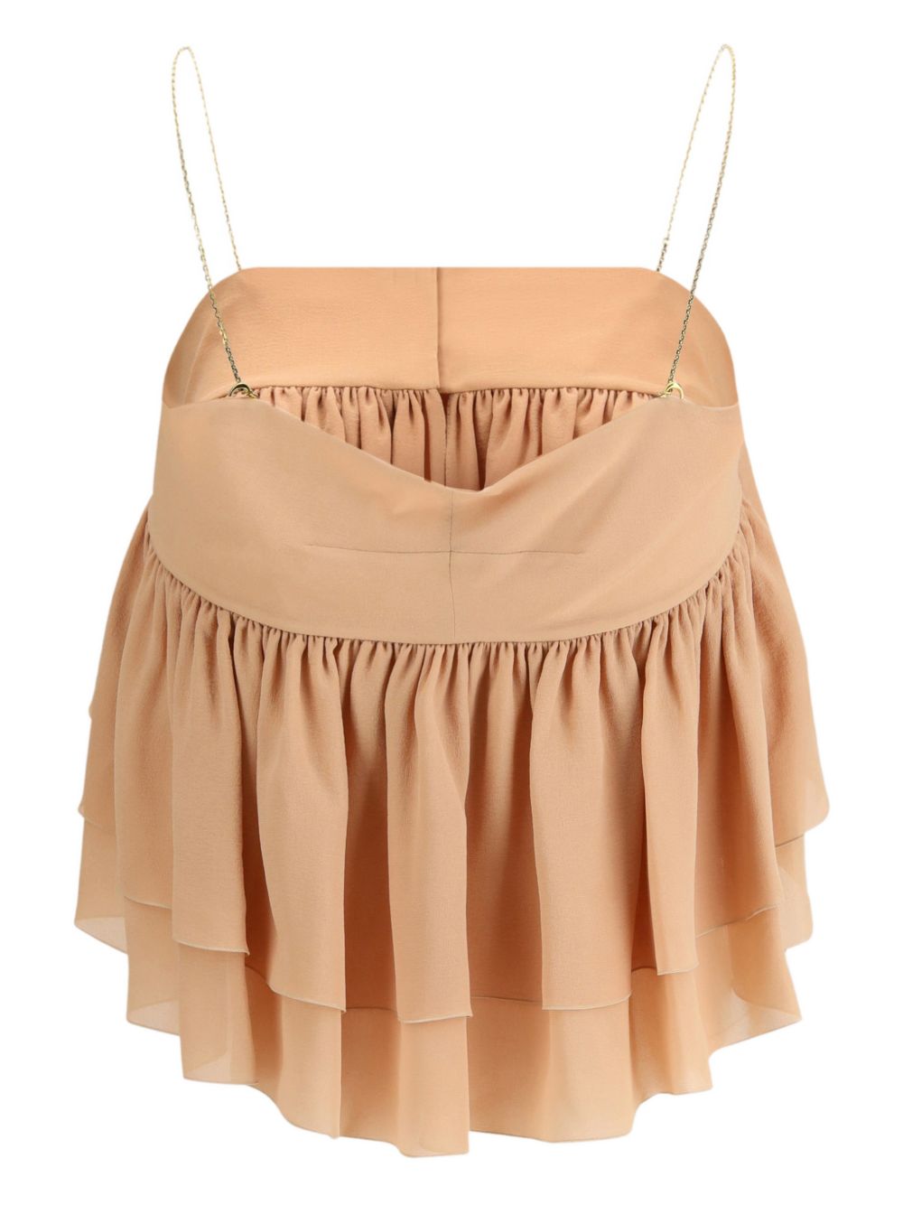 Chloé Sleeveless Silk Top Powder