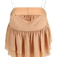 Chloé Sleeveless Silk Top Powder