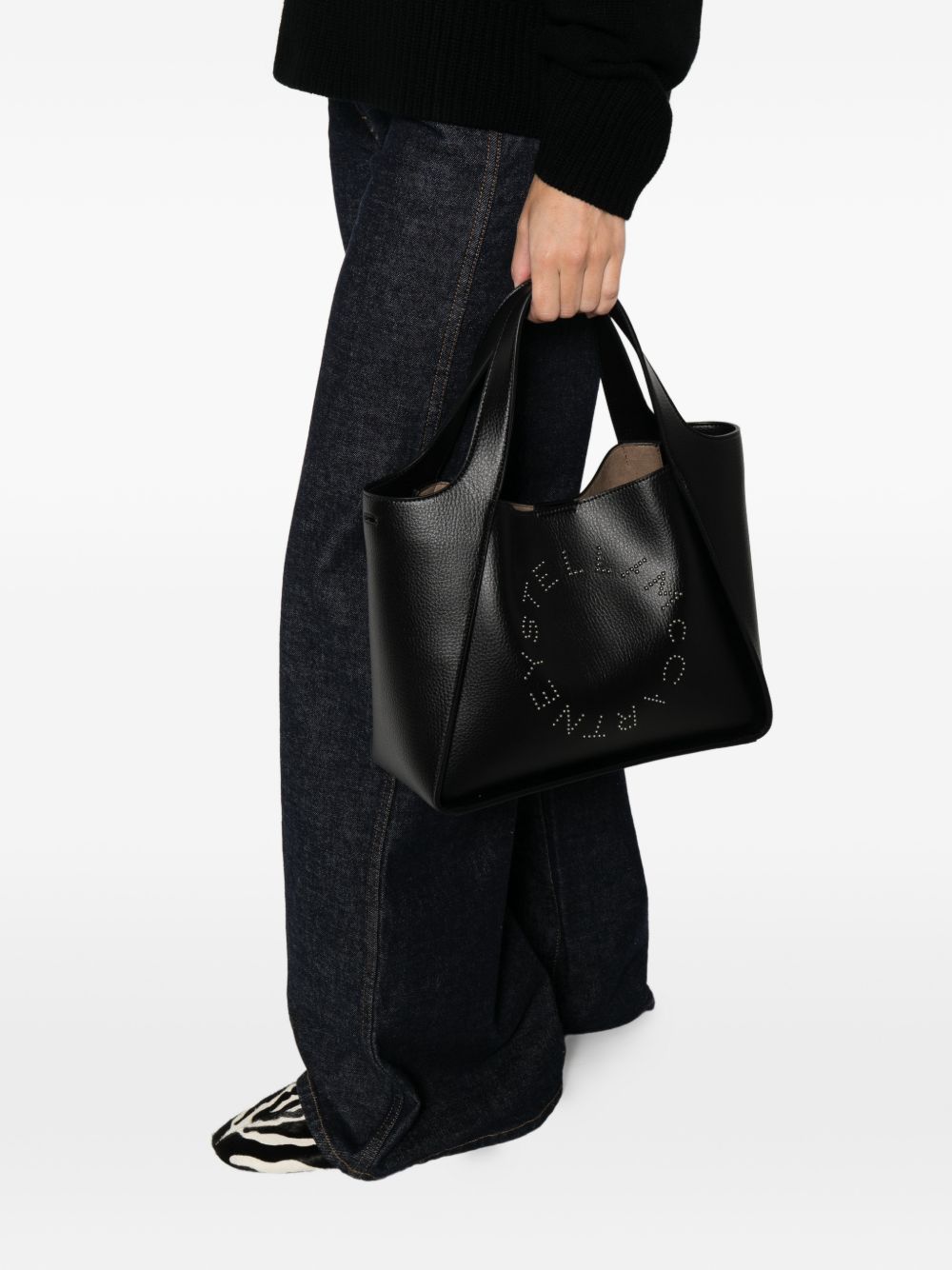 Stella McCartney Stella Logo Tote Bag Black