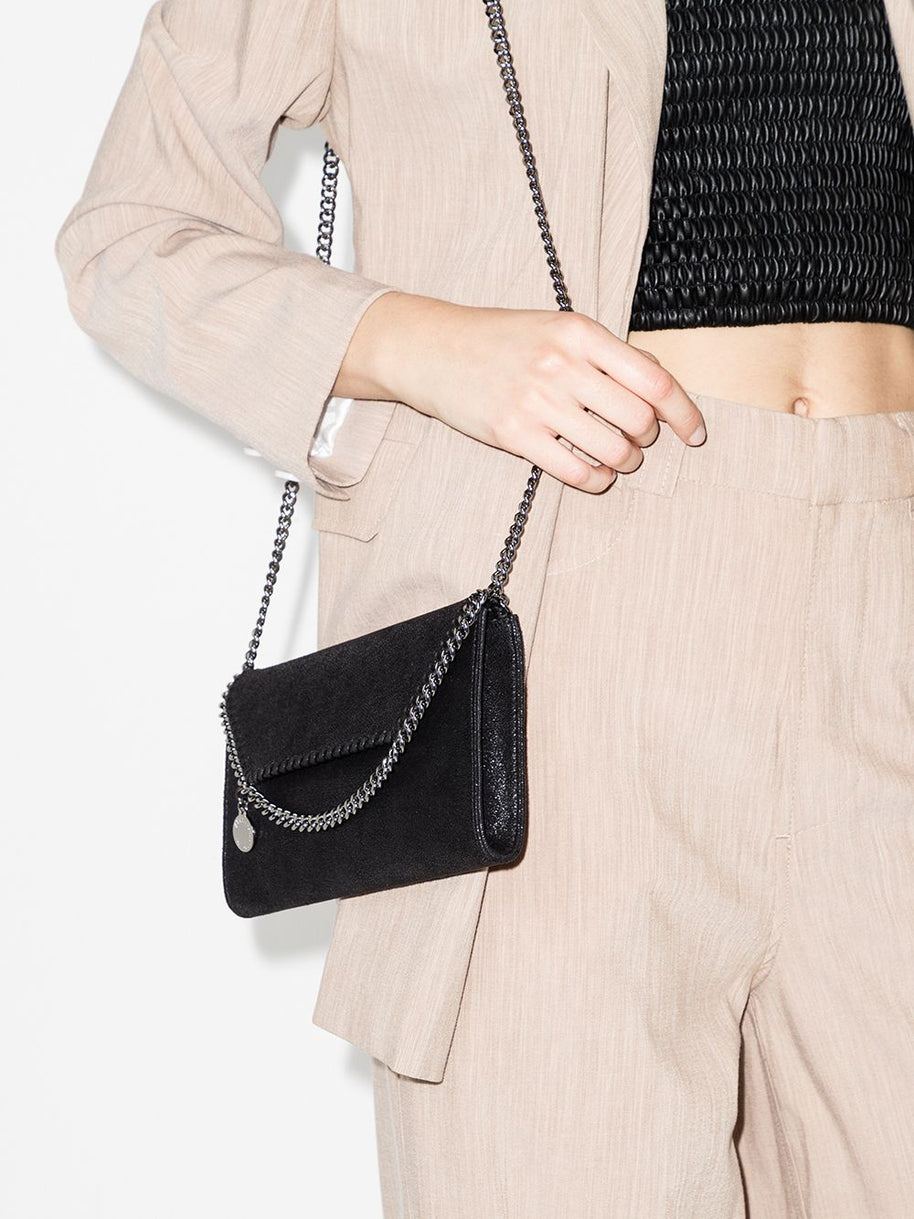Stella McCartney Falabella Wallet On Chain Black