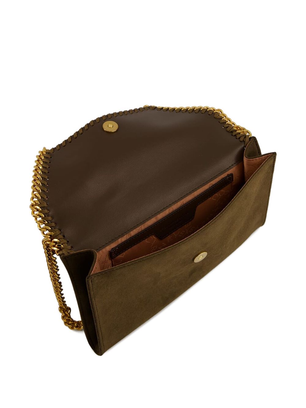 Stella McCartney Falabella Wallet On Chain Brown