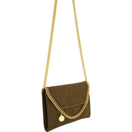Stella McCartney Falabella Wallet On Chain Brown