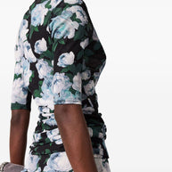 Stella McCartney Bunch Of Roses Mesh Top Black