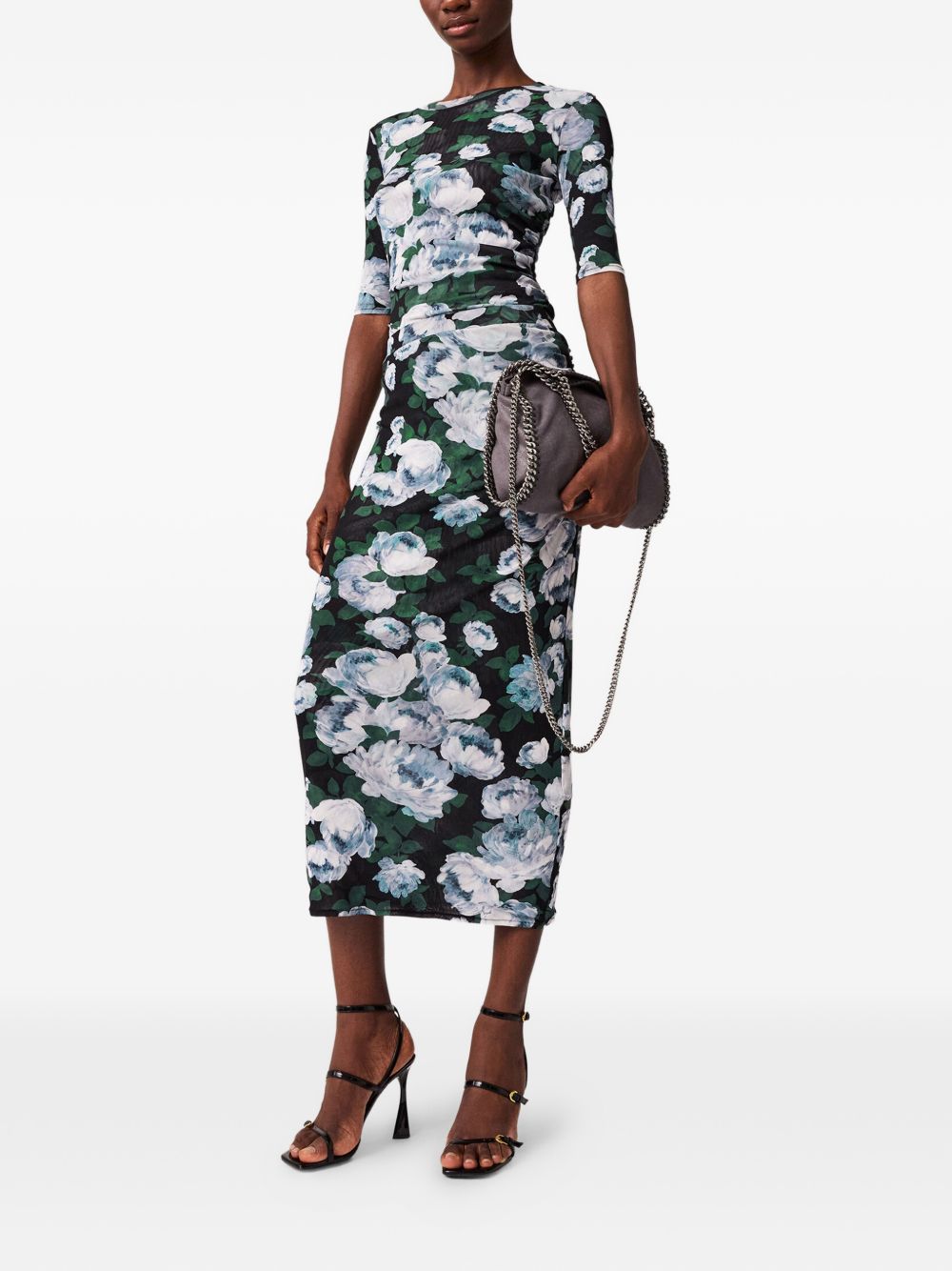 Stella McCartney Bunch Of Roses Mesh Top Black