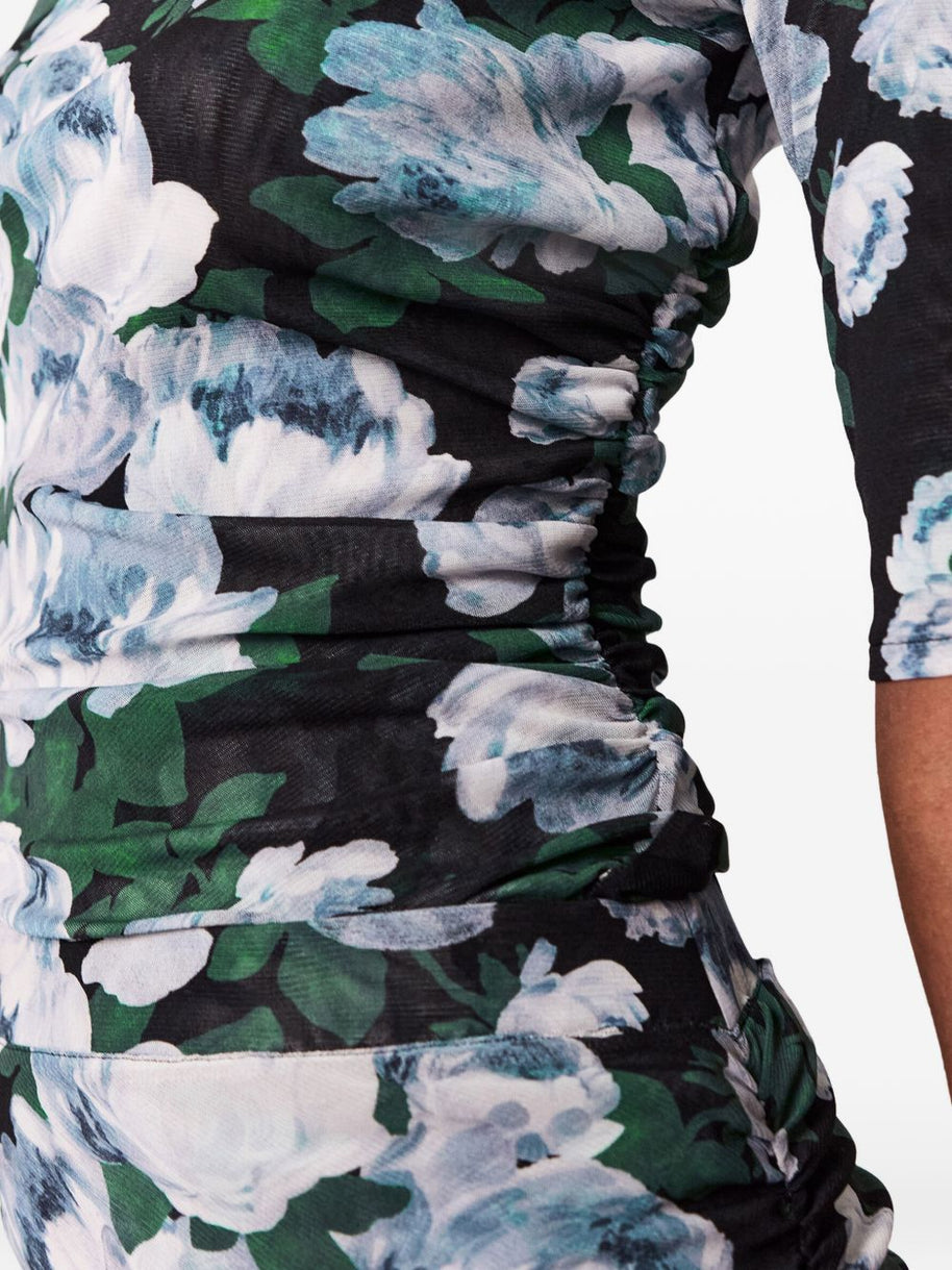 Stella McCartney Bunch Of Roses Mesh Top Black