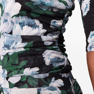 Stella McCartney Bunch Of Roses Mesh Top Black