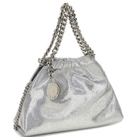 Stella McCartney Falabella Mini Drastring Tote Bag Silver