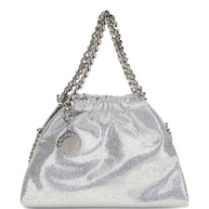 Stella McCartney Falabella Mini Drastring Tote Bag Silver
