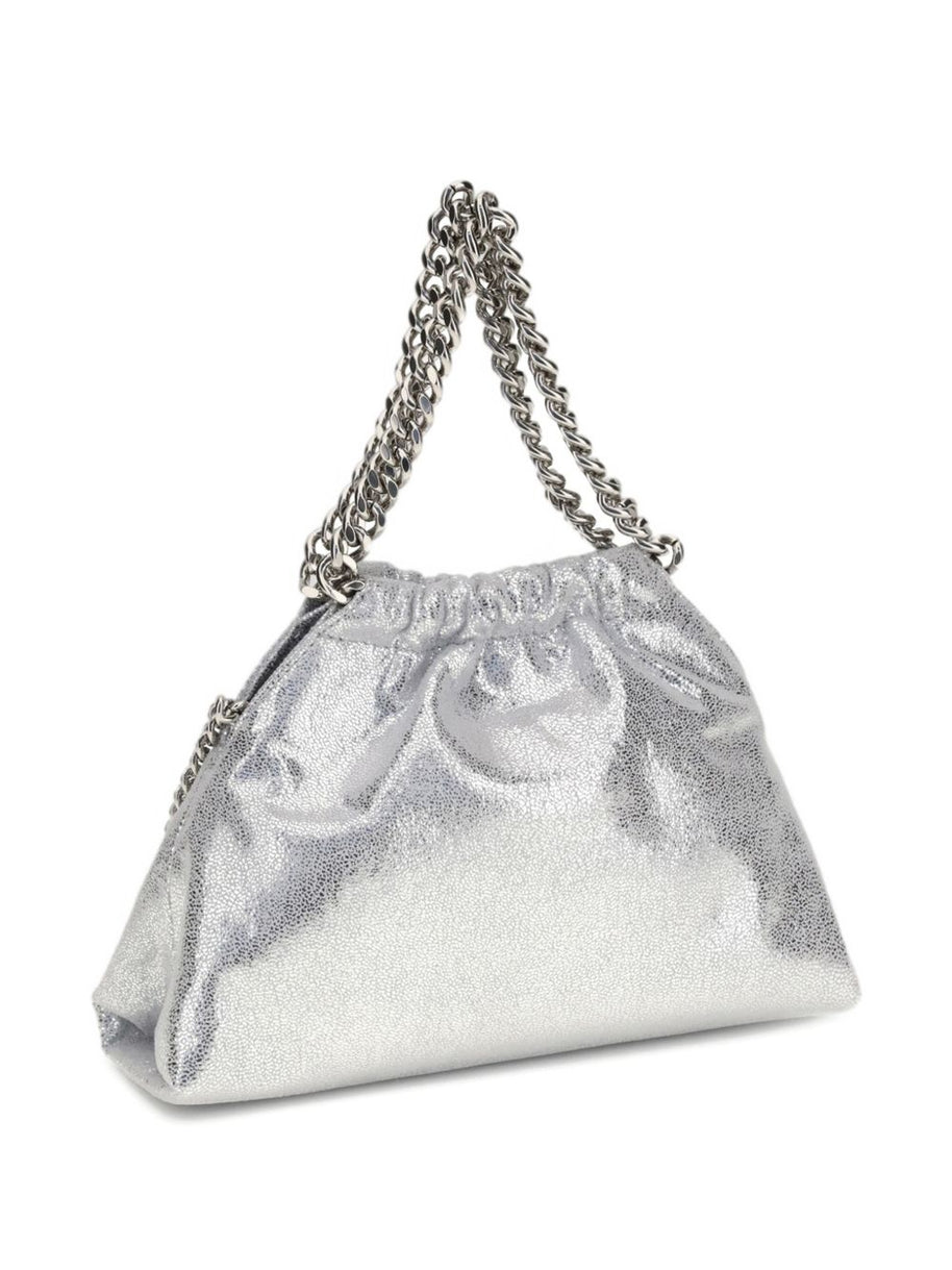 Stella McCartney Falabella Mini Drastring Tote Bag Silver