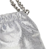 Stella McCartney Falabella Mini Drastring Tote Bag Silver