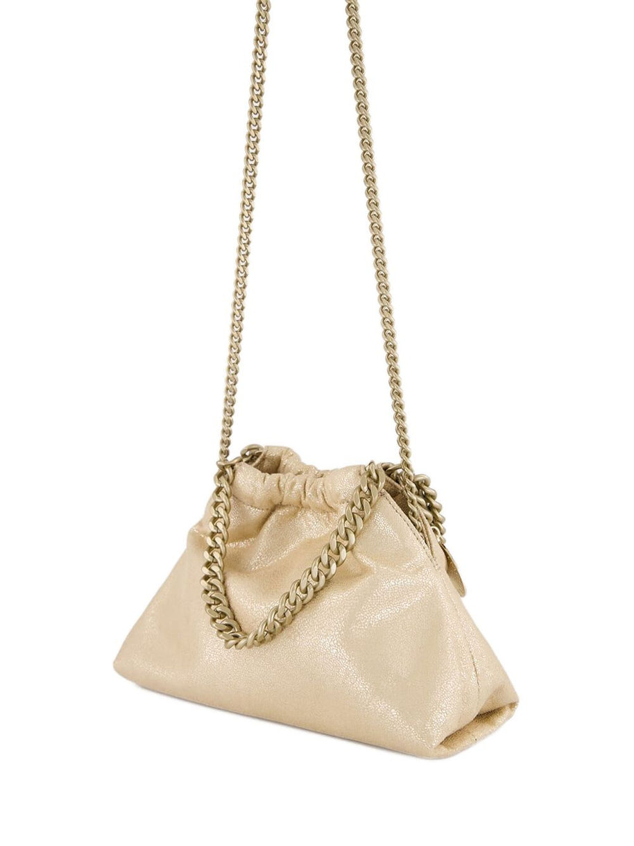Stella McCartney Falabella Mini Drawstring Tote Bag Golden