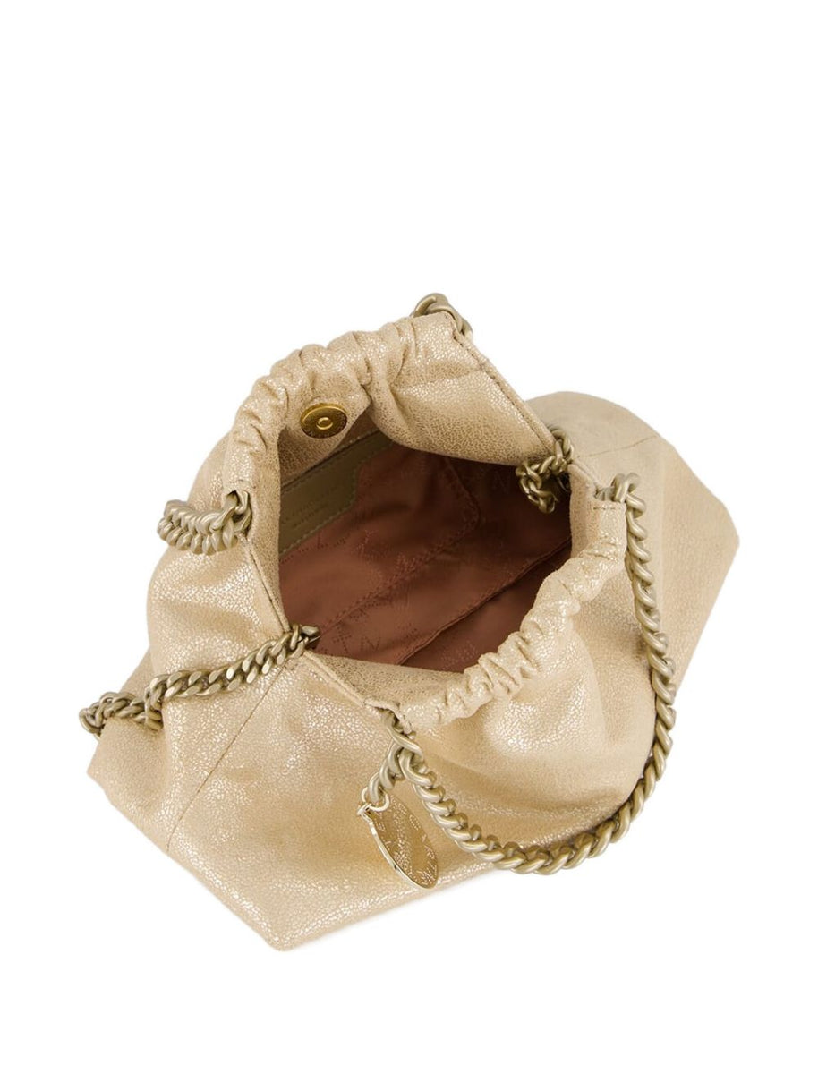 Stella McCartney Falabella Mini Drawstring Tote Bag Golden